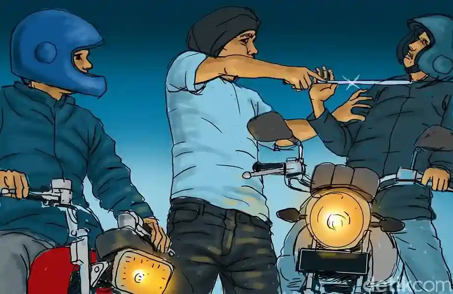 Pria di Bogor Dibacok saat Lawan Begal Motor