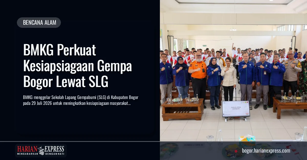 BMKG Perkuat Kesiapsiagaan Gempa Bogor Lewat SLG