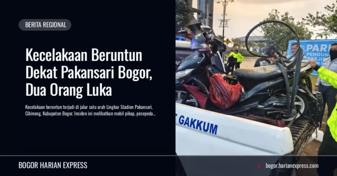 Kecelakaan Beruntun Dekat Pakansari Bogor, Dua Orang Luka