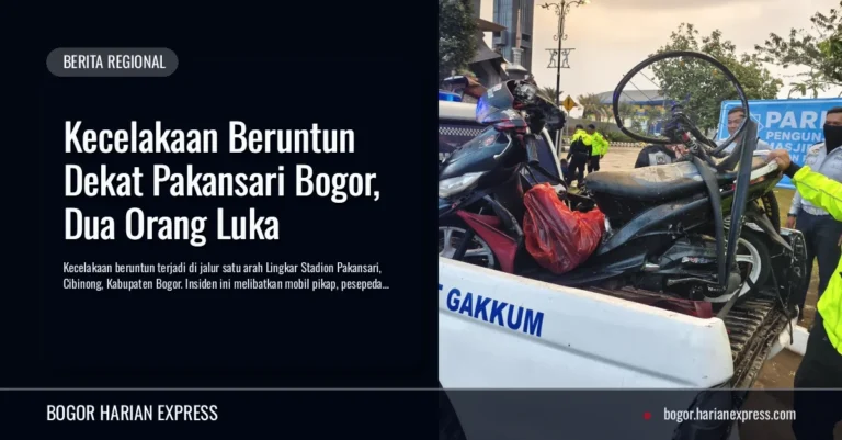 Kecelakaan Beruntun Dekat Pakansari Bogor, Dua Orang Luka