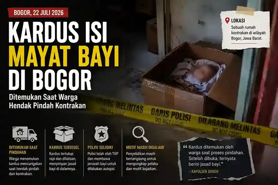Mayat Bayi Dalam Kardus Gegerkan Warga Bogor