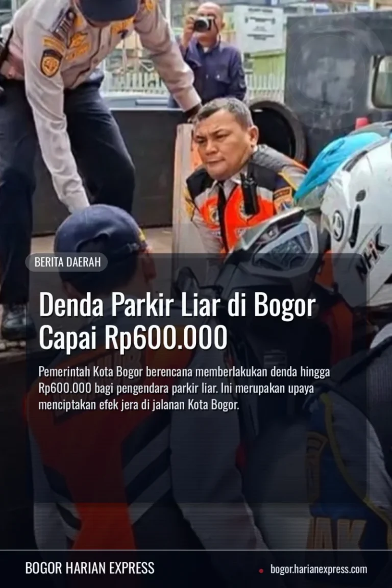 Denda Parkir Liar di Bogor Capai Rp600.000