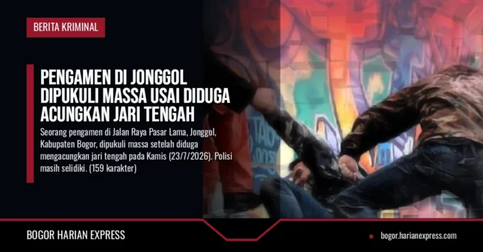 Pengamen di Jonggol Dipukuli Massa usai Diduga Acungkan Jari Tengah