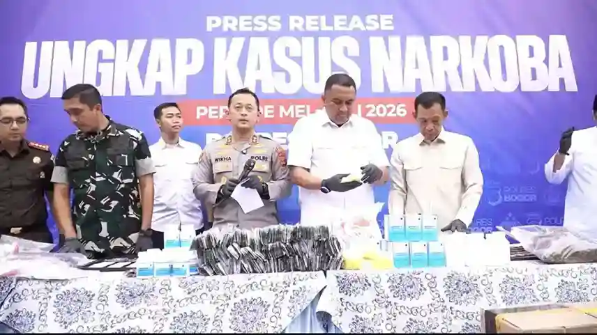 Polres Bogor Sita Jutaan Obat Keras dan Ungkap Narkoba ‘Pod Getar’