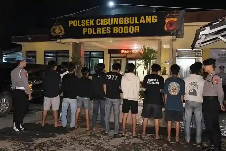Pelajar Luka Bacok Saat Tawuran di Pamijahan Bogor, 11 Orang Ditangkap