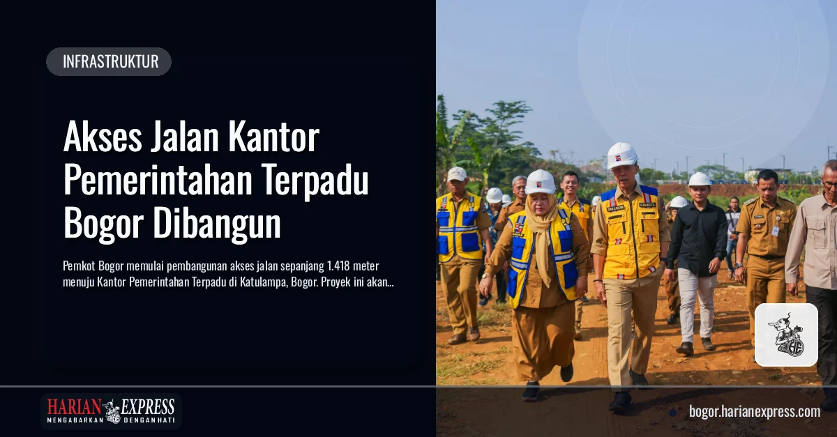 Akses Jalan Kantor Pemerintahan Terpadu Bogor Dibangun