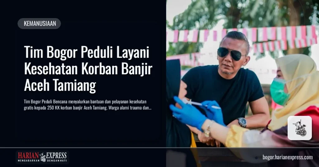 Tim Bogor Peduli Layani Kesehatan Korban Banjir Aceh Tamiang