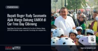 Bupati Bogor Rudy Susmanto Ajak Warga Dukung UMKM di Car Free Day Cibinong