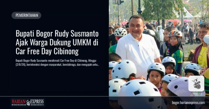 Bupati Bogor Rudy Susmanto Ajak Warga Dukung UMKM di Car Free Day Cibinong