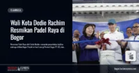 Wali Kota Dedie Rachim Resmikan Padel Raya di Bogor
