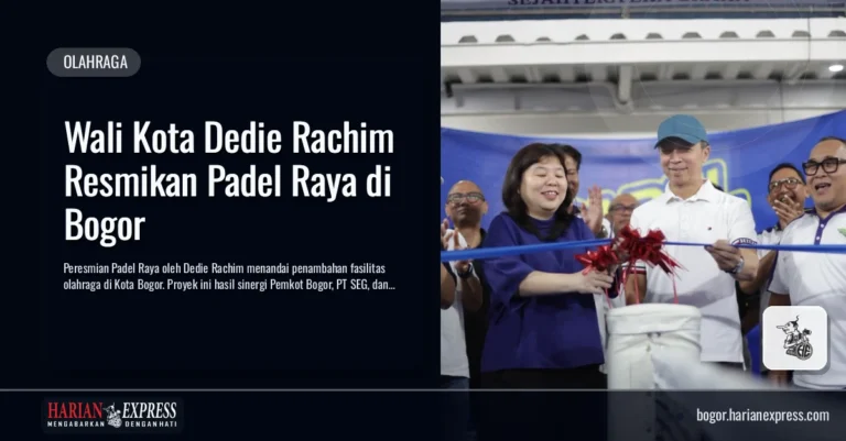 Wali Kota Dedie Rachim Resmikan Padel Raya di Bogor