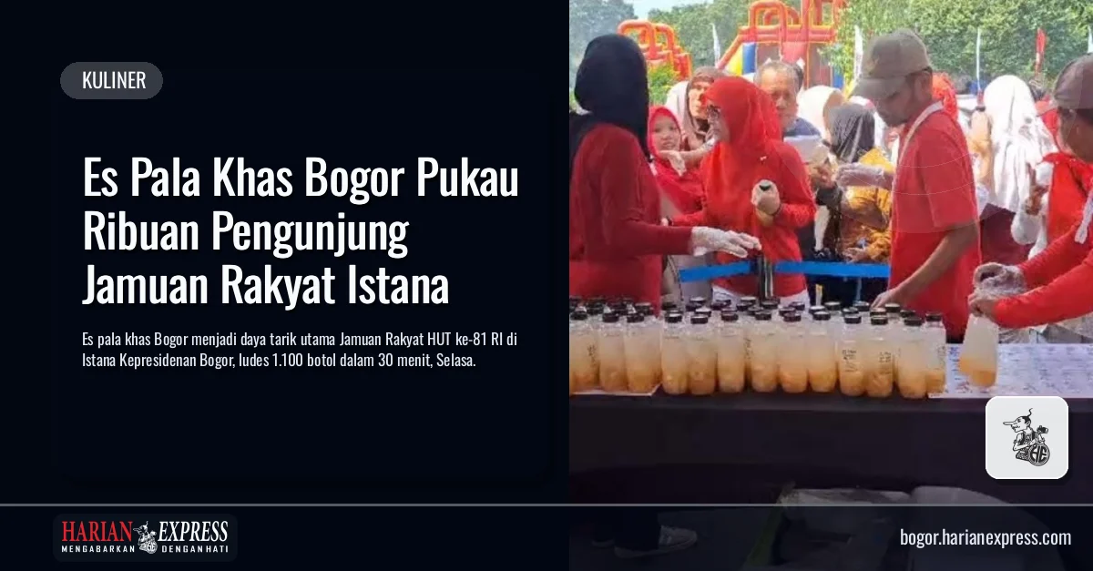 Es Pala Khas Bogor Pukau Ribuan Pengunjung Jamuan Rakyat Istana Es Pala Khas Bogor Pukau Ribuan Pengunjung Jamuan Rakyat Istana