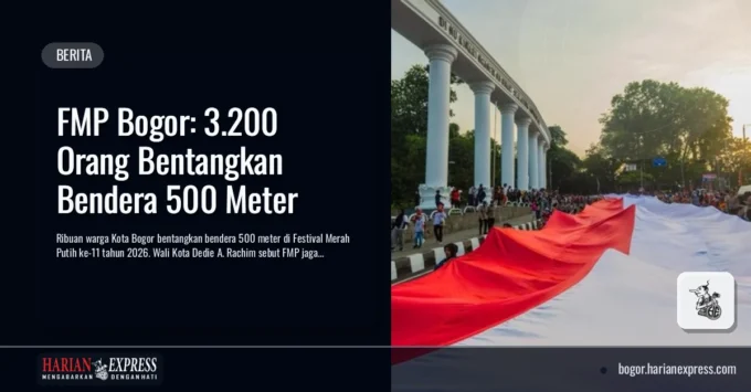 FMP Bogor: 3.200 Orang Bentangkan Bendera 500 Meter