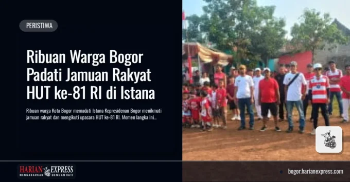 Ribuan Warga Bogor Padati Jamuan Rakyat HUT ke-81 RI di Istana