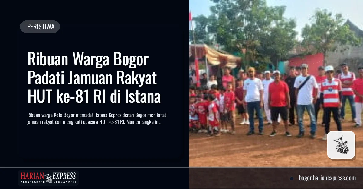 Ribuan Warga Bogor Padati Jamuan Rakyat HUT ke-81 RI di Istana Ribuan Warga Bogor Padati Jamuan Rakyat HUT ke-81 RI di Istana