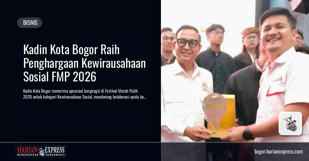 Kadin Kota Bogor Raih Penghargaan Kewirausahaan Sosial FMP 2026