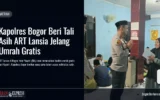 Kapolres Bogor Beri Tali Asih ART Lansia Jelang Umrah Gratis