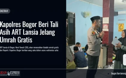 Kapolres Bogor Beri Tali Asih ART Lansia Jelang Umrah Gratis