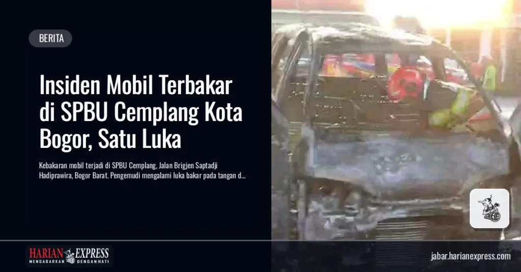 Mobil Terbakar di SPBU Kota Bogor, Sopir Alami Luka Bakar