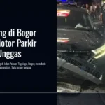 Mobil Oleng di Bogor Hantam Motor Parkir dan Kios Unggas