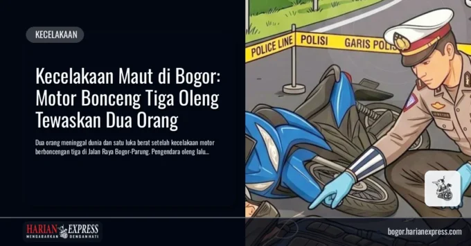 Kecelakaan Maut di Bogor: Motor Bonceng Tiga Oleng Tewaskan Dua Orang