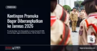 Kontingen Pramuka Bogor Diberangkatkan ke Jamnas 2026