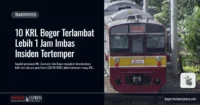 10 KRL Bogor Terlambat Lebih 1 Jam Imbas Insiden Tertemper