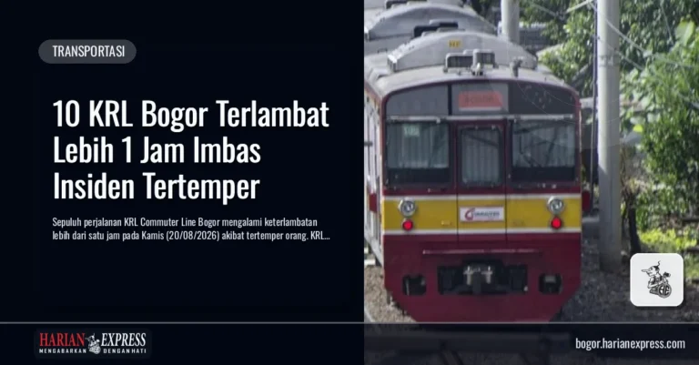 10 KRL Bogor Terlambat Lebih 1 Jam Imbas Insiden Tertemper