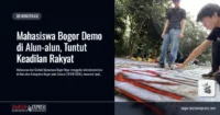 Mahasiswa Bogor Demo di Alun-alun, Tuntut Keadilan Rakyat