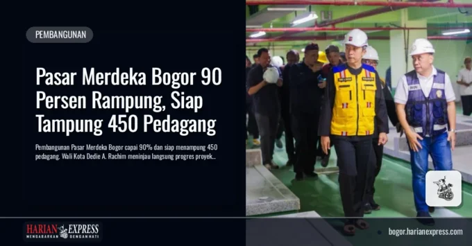 Pasar Merdeka Bogor 90 Persen Rampung, Siap Tampung 450 Pedagang