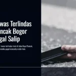 Pasutri Tewas Terlindas Truk di Puncak Bogor Akibat Gagal Salip