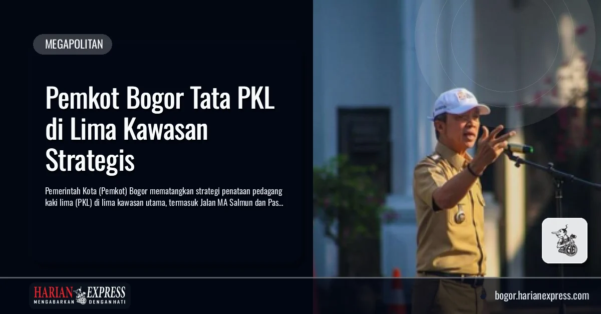 Pemkot Bogor Tata PKL di Lima Kawasan Strategis