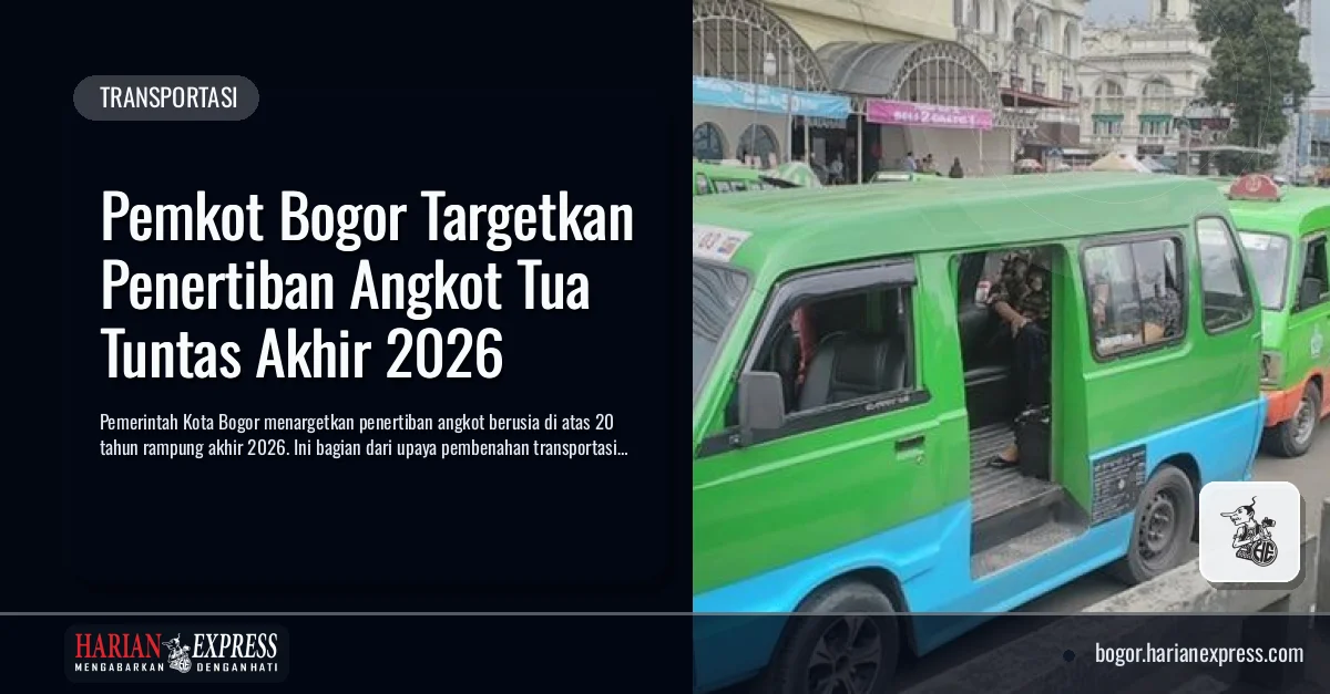 Pemkot Bogor Targetkan Penertiban Angkot Tua Tuntas Akhir 2026