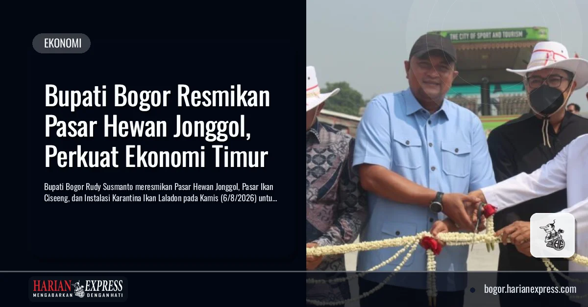 Bupati Bogor Resmikan Pasar Hewan Jonggol, Perkuat Ekonomi Timur