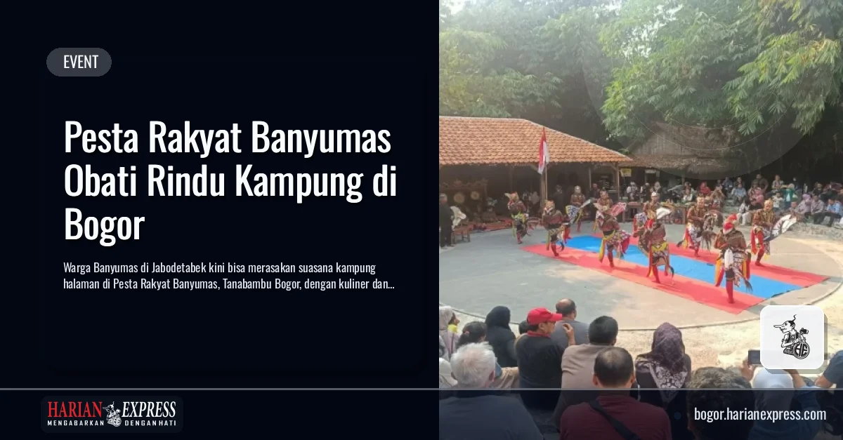 Pesta Rakyat Banyumas Obati Rindu Kampung di Bogor