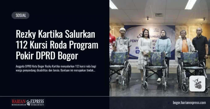 Rezky Kartika Salurkan 112 Kursi Roda Program Pokir DPRD Bogor