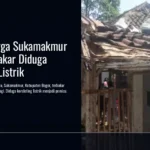 Rumah Warga Sukamakmur Bogor Terbakar Diduga Korsleting Listrik