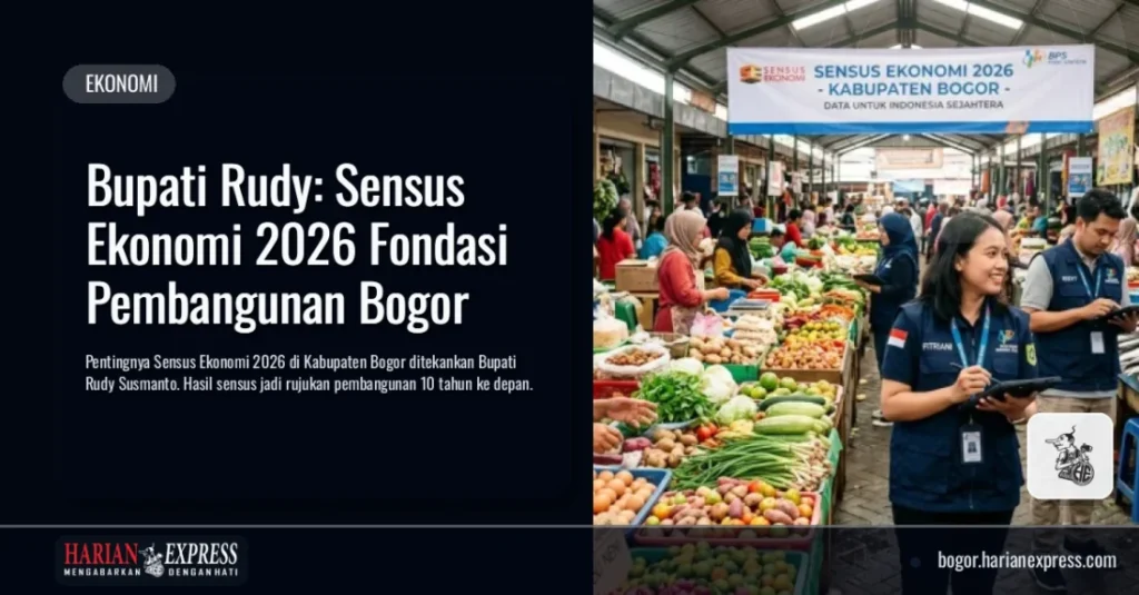 Bupati Rudy: Sensus Ekonomi 2026 Fondasi Pembangunan Bogor