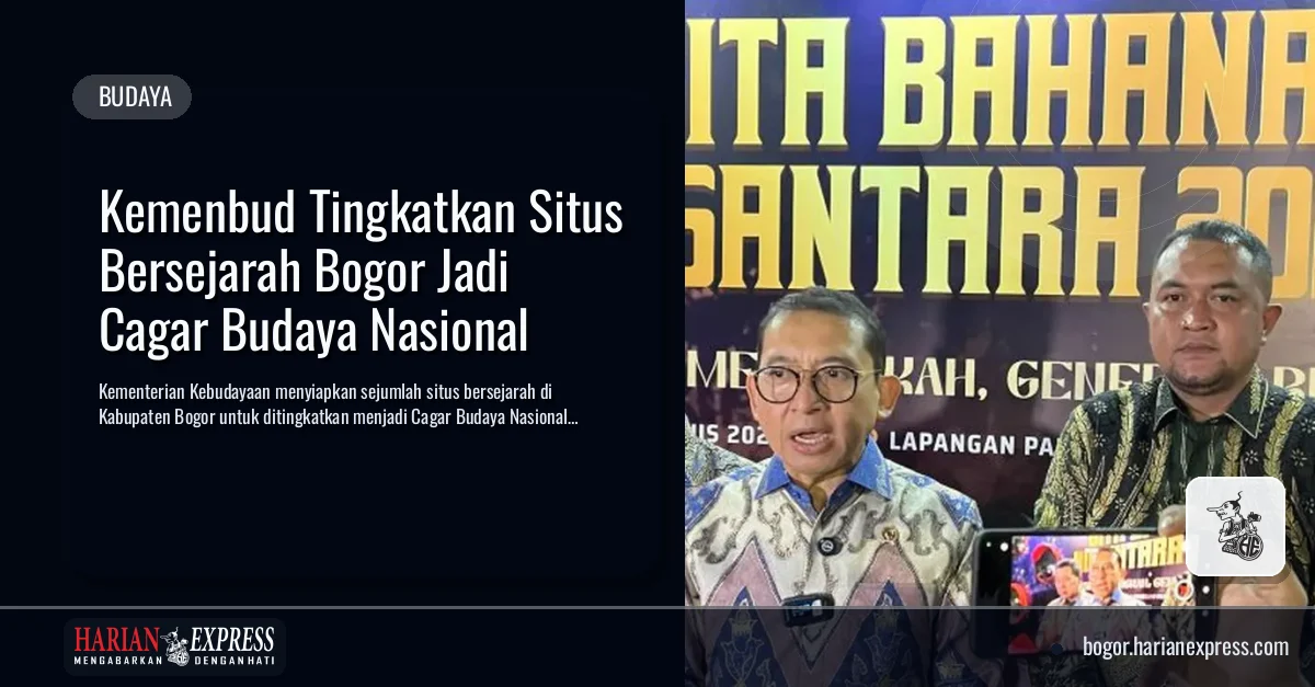 Kemenbud Tingkatkan Situs Bersejarah Bogor Jadi Cagar Budaya Nasional