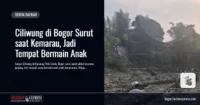 Ciliwung di Bogor Surut saat Kemarau, Jadi Tempat Bermain Anak