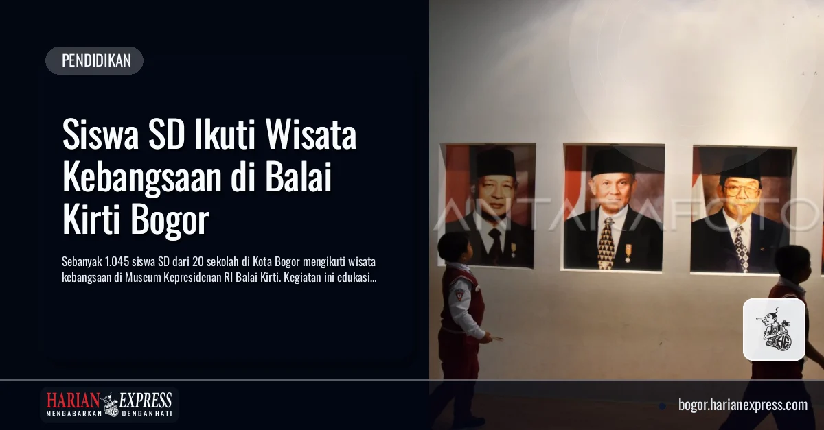 Siswa SD Ikuti Wisata Kebangsaan di Balai Kirti Bogor