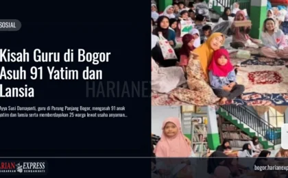Kisah Guru di Bogor Asuh 91 Yatim dan Lansia