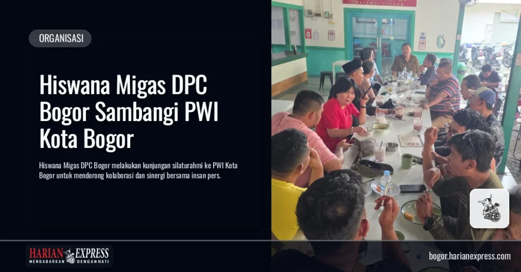 Hiswana Migas DPC Bogor Sambangi PWI Kota Bogor