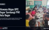 Hiswana Migas DPC Bogor Sambangi PWI Kota Bogor