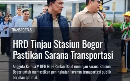 HRD Tinjau Stasiun Bogor Pastikan Sarana Transportasi
