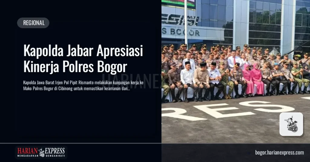 Kapolda Jabar Apresiasi Kinerja Polres Bogor