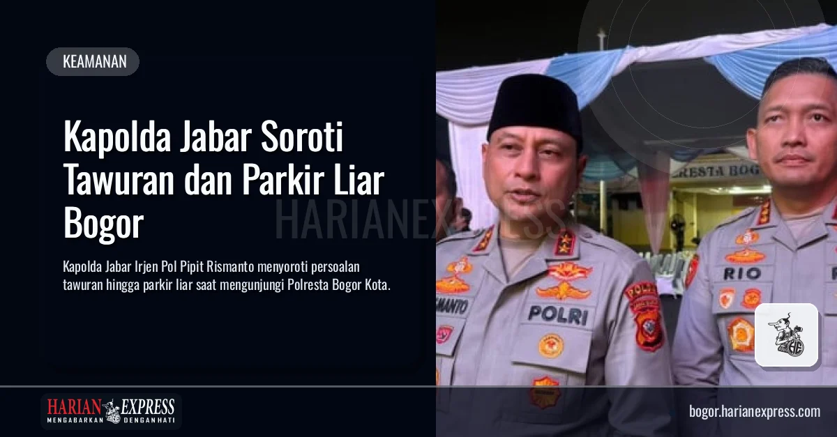 Kapolda Jabar Soroti Tawuran dan Parkir Liar Bogor
