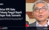KPK Buka Peluang Panggil Bupati Bogor Rudy Susmanto