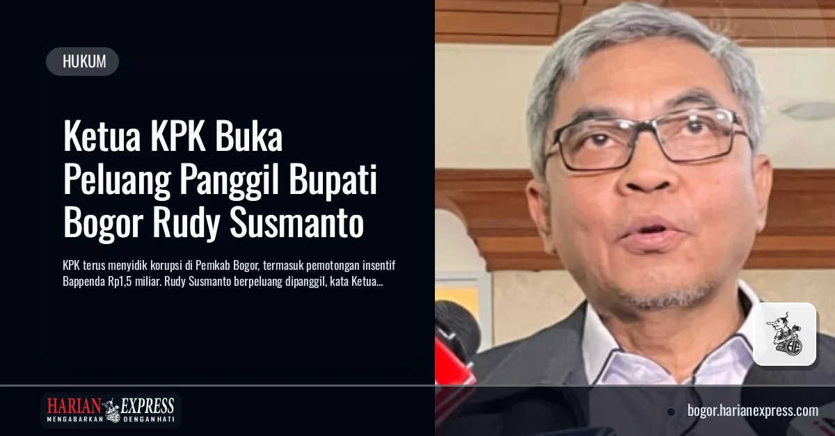 KPK Buka Peluang Panggil Bupati Bogor Rudy Susmanto