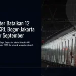 KAI Commuter Batalkan 12 Perjalanan KRL Bogor-Jakarta hingga Akhir September